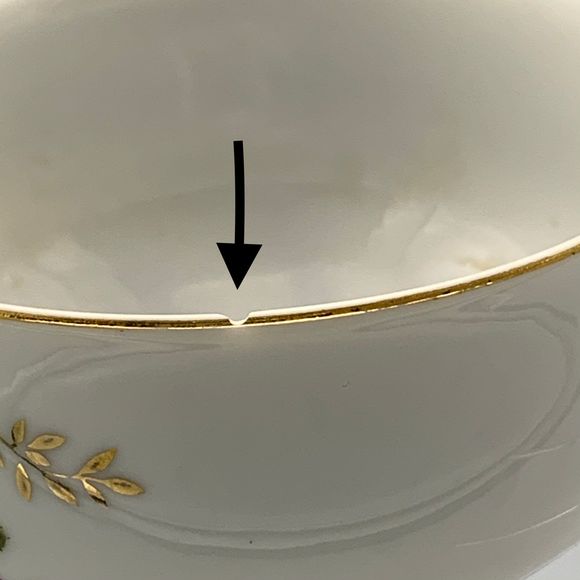 Vtg Violet China Snack Lunch Scallop Edge Plate Footed Cup 1930 Grannycore Japan - Picture 9 of 10